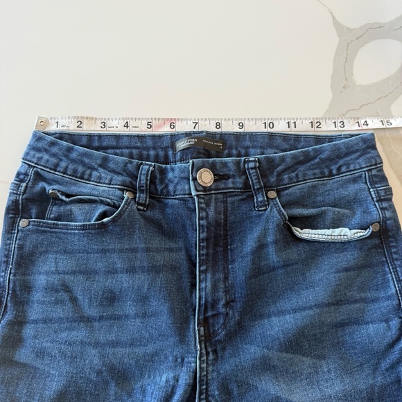 3/$20 ⚡️ Simply Vera Vera Wang Stretch High-Waisted Dark Wash Skinny Jeans - Picture 12 of 15